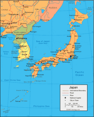 Japan map image