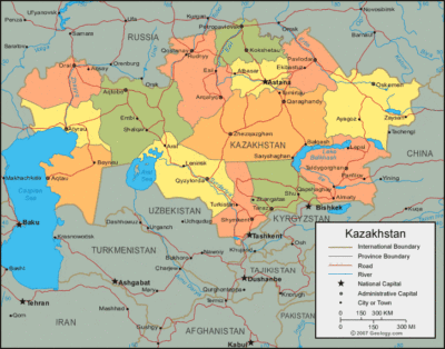 Kazakhstan map image