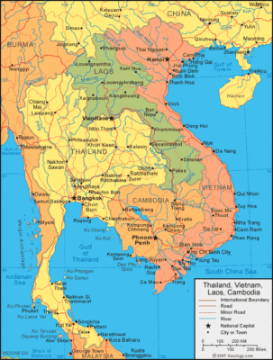 Laos map image