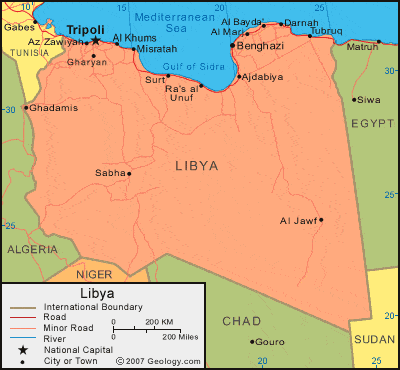Libya map image