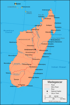 Madagascar map image