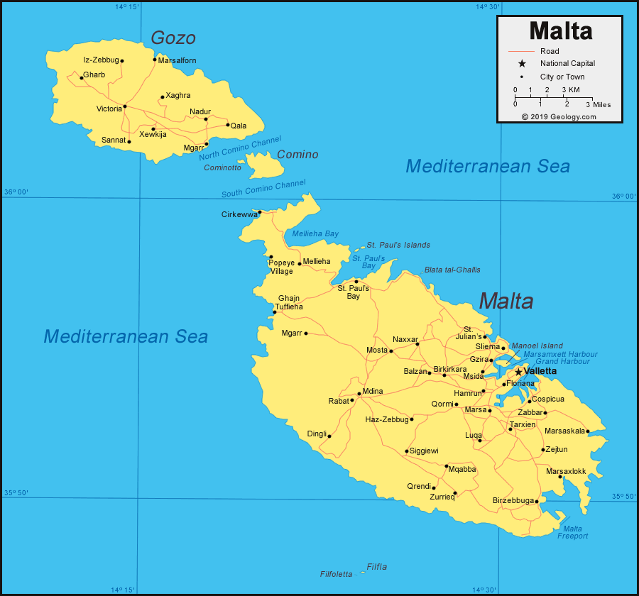 Malta map image