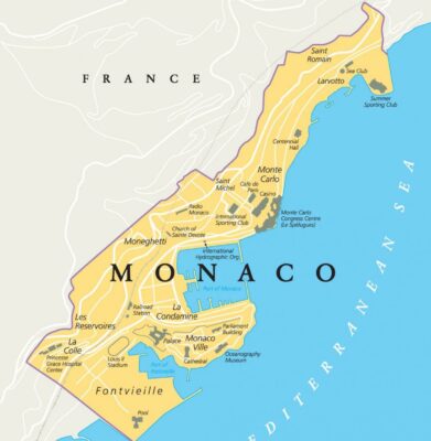 Monaco map image