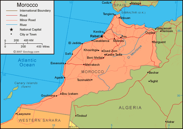 Morocco map image