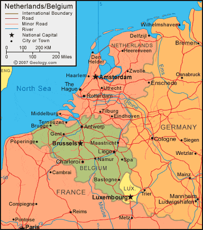 Netherlands map image