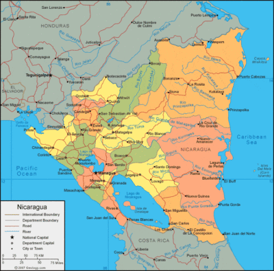 Nicaragua map image