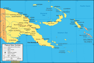 Papua New Guinea map image