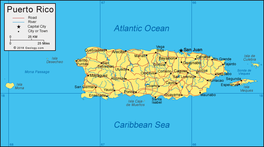 Puerto Rico map image