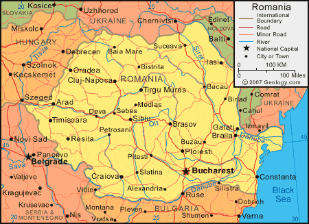 Romania map image