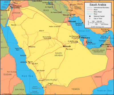 Saudi Arabia map image