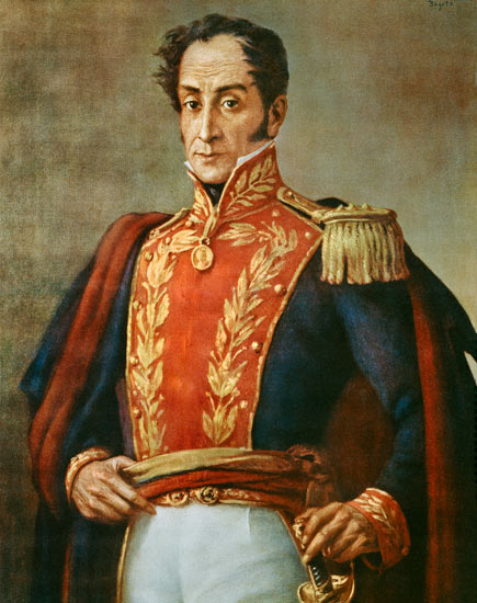 National hero of Venezuela - Simón Bolívar