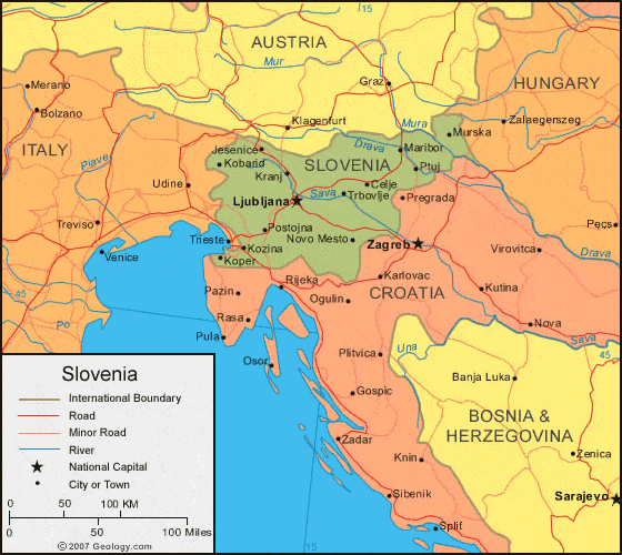 Slovenia map image