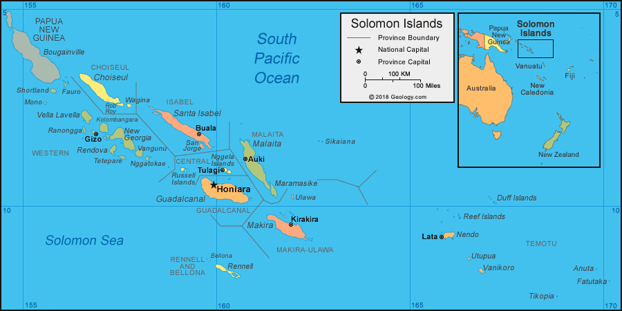 Solomon Islands map image