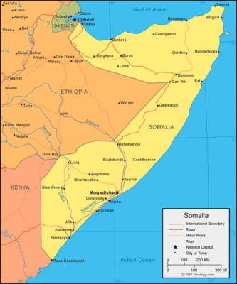 Somalia map image