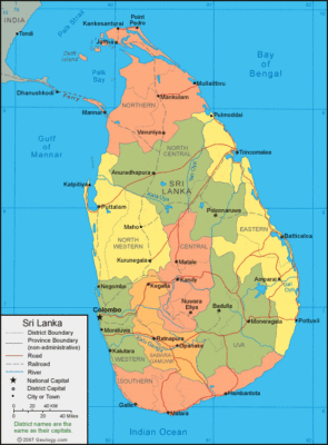 Sri Lanka map image