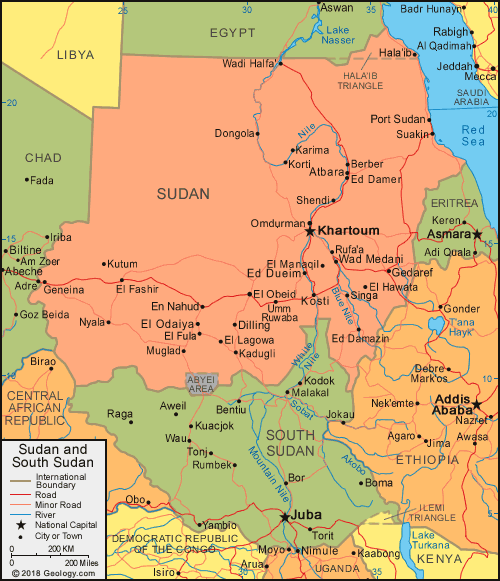 Sudan map image