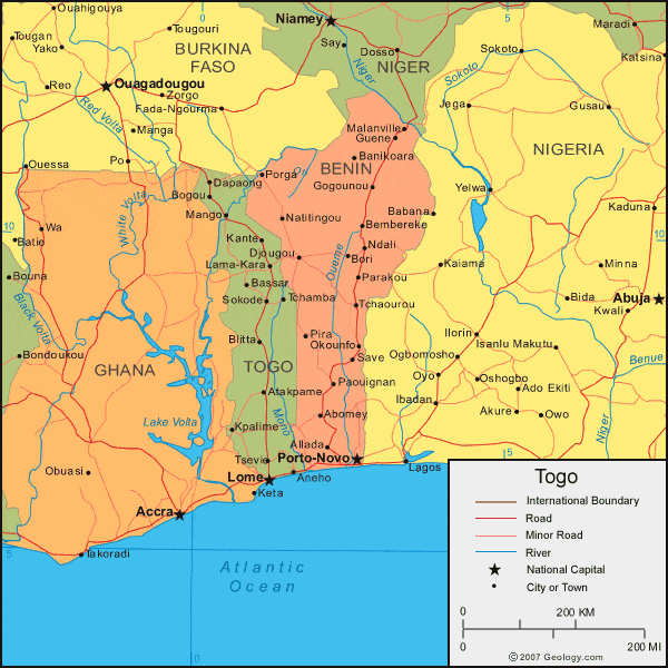Togo map image