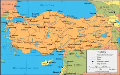 Turkey map image