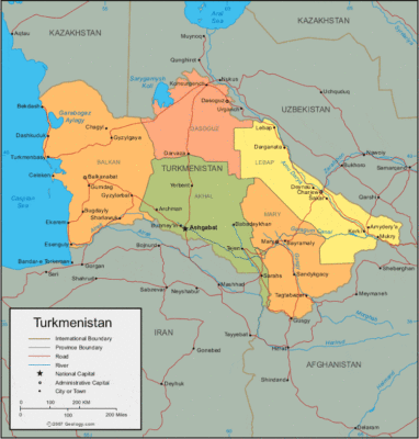 Turkmenistan map image