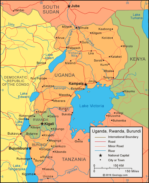 Uganda map image