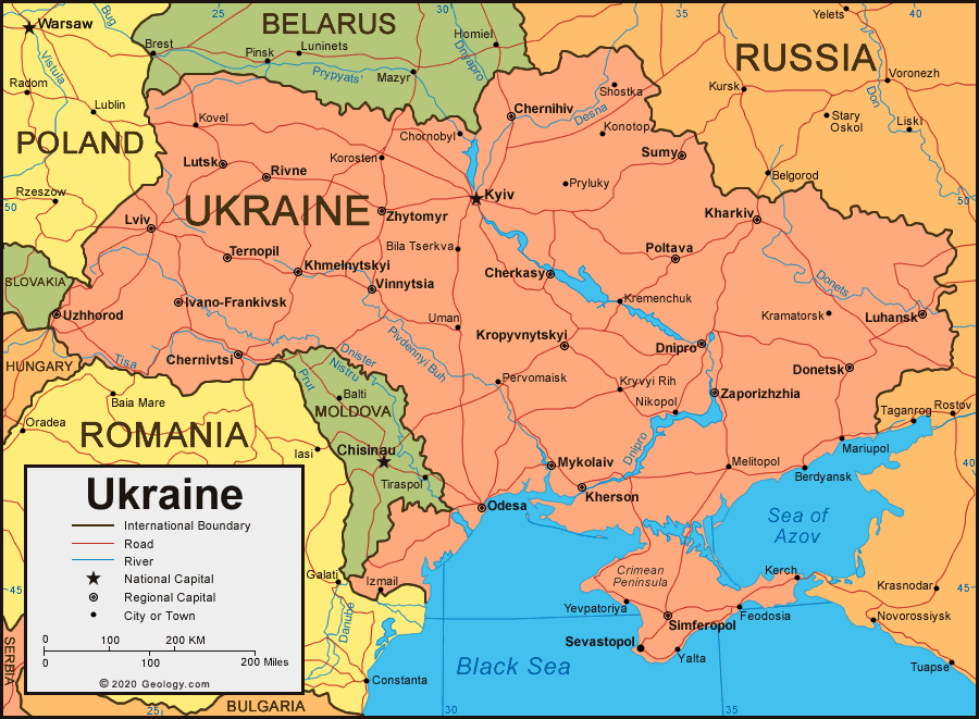 Ukraine map image