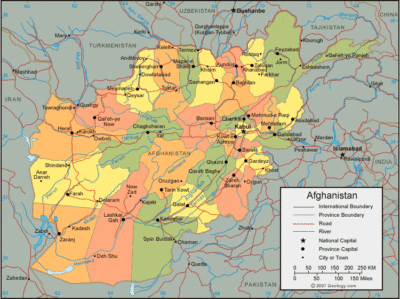 Afghanistan map image