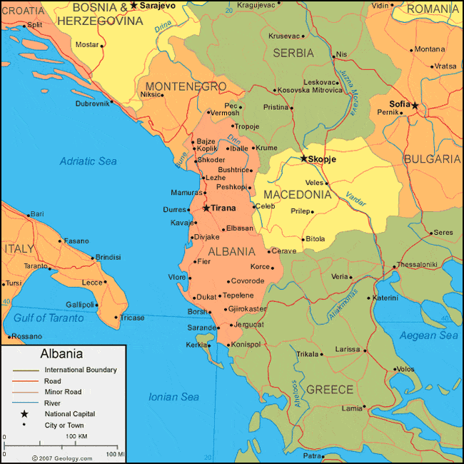 Albania map image