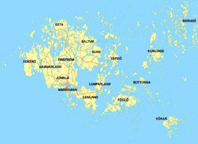 Aland Islands map image