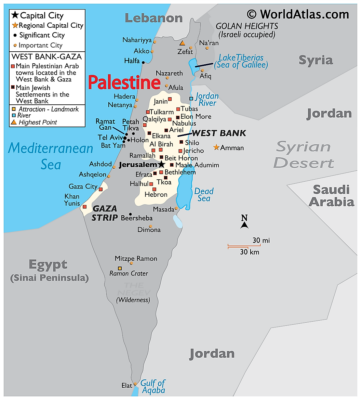 Palestine map image