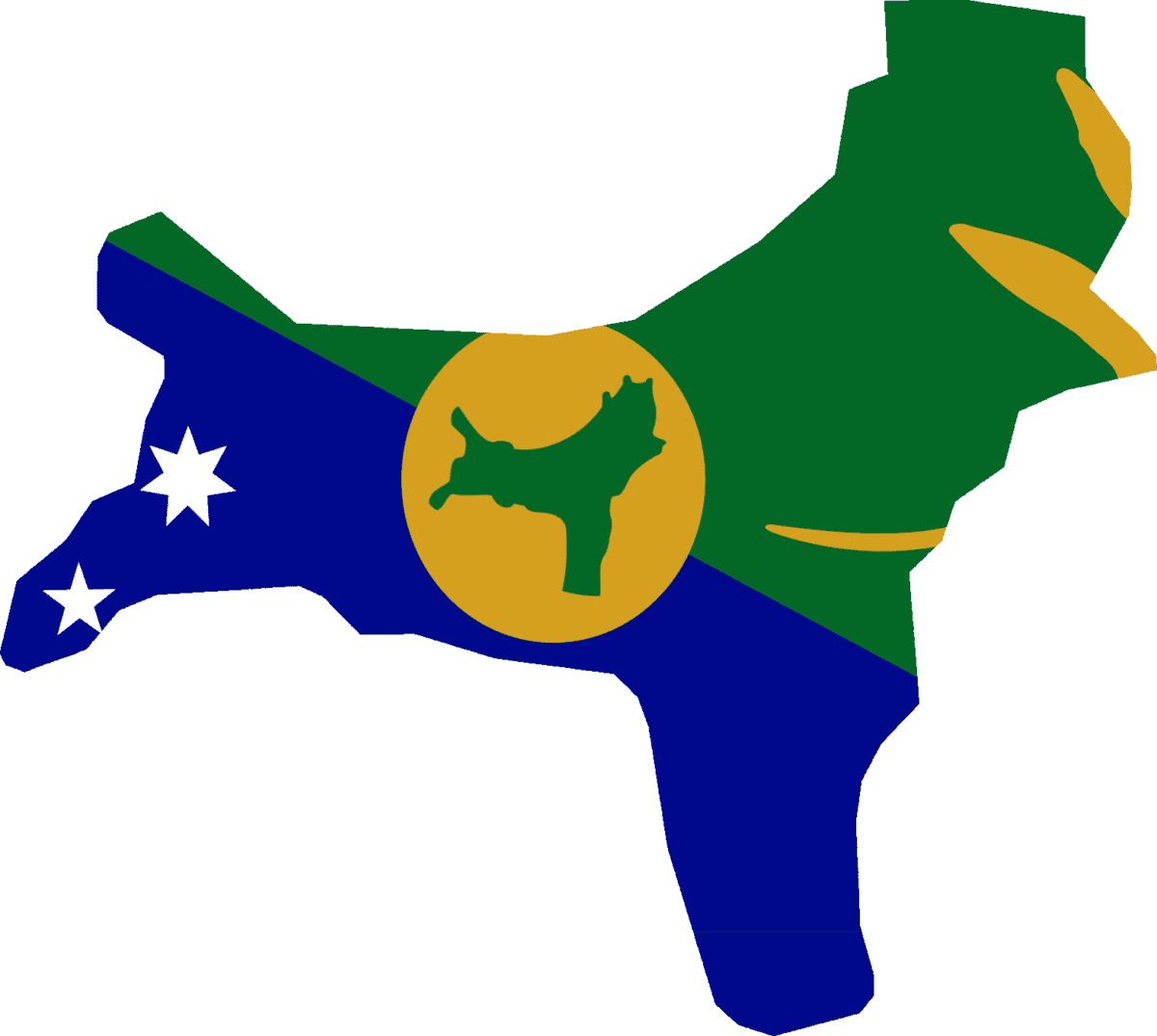 Flag map of Christmas Island