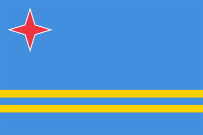 National flag of Aruba