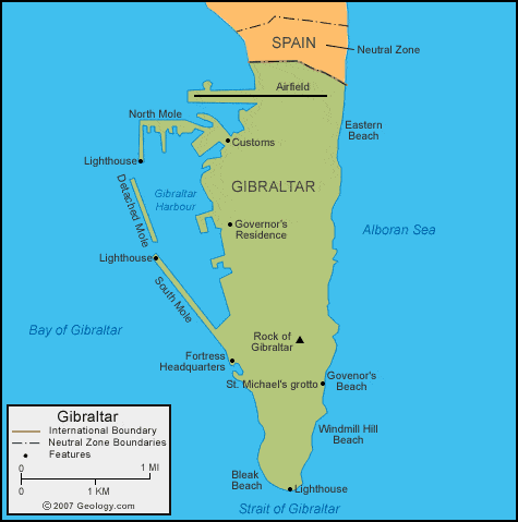 Gibraltar map image