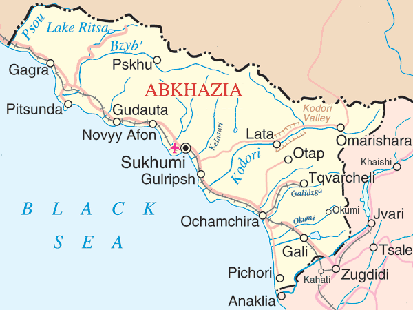 Abkhazia map image