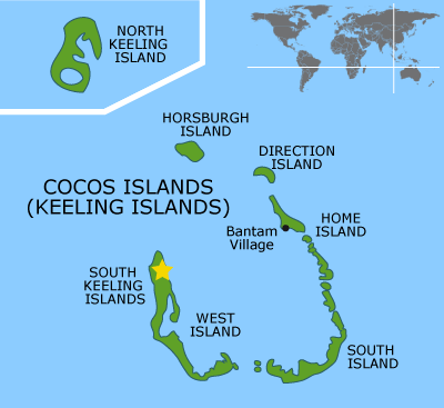 Cocos (Keeling) Islands map image
