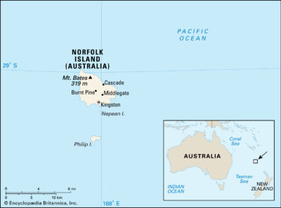 Norfolk Island map image