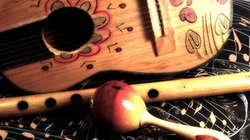 National instrument of Montserrat - Ukulele and Shak-shak