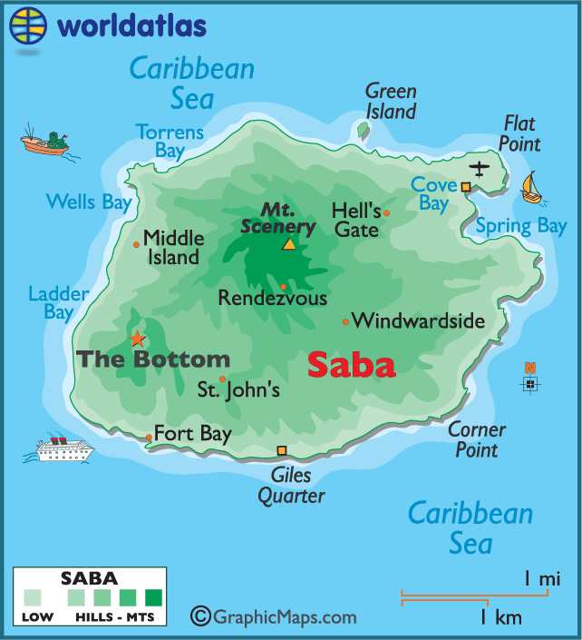 Saba map image