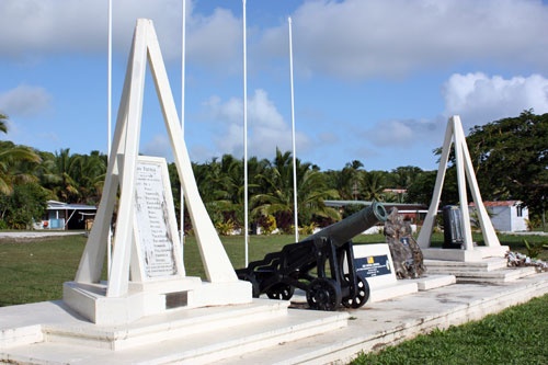 National monument of Niue - Alofi national memorial