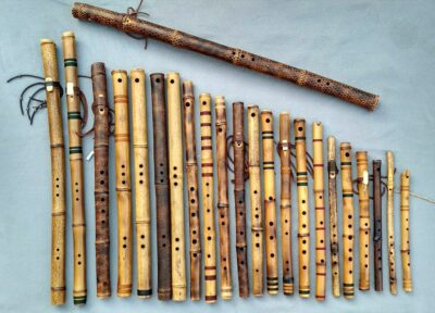 National instrument of New Caledonia - Bamboo Flutes and Conch shells