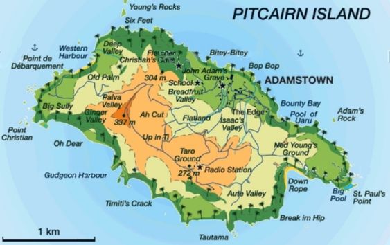 Pitcairn Islands map image