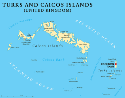 Turks and Caicos Islands map image